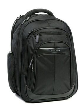 Perry Ellis Black Men’s Multi-Compartment Backpack 140 Laptop Backpack